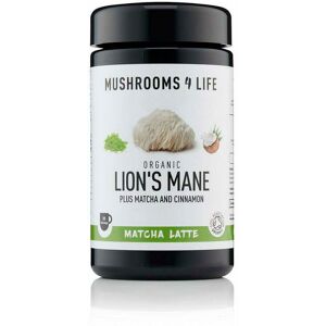 Mushrooms for Life Mushrooms4Life Lion&apos;s Mane Matcha Paddenstoelen Latte BIO 110g Mushrooms for Life