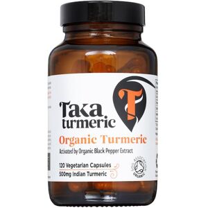 Taka Turmeric Curcuma Capsules Met Zwarte Peper Extract BIO 120 Stuks Taka Turmeric