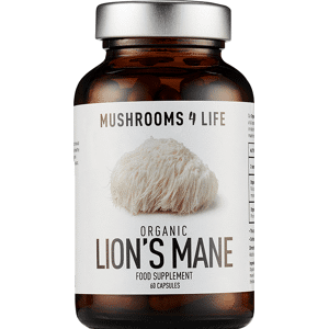 Mushrooms for Life Mushrooms4Life Lion&apos;s Mane Capsules BIO 60 Stuks Mushrooms for Life