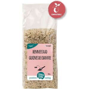 TerraSana Gepeld Hennepzaad RAW Voordeelpak BIO 500g Terrasana