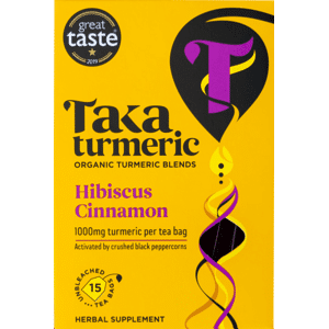Taka Turmeric Kurkuma Thee Hibiscus & Kaneel BIO 33g (15 theezakjes) Taka Turmeric