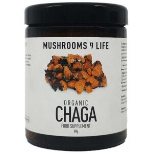 Mushrooms for Life Mushrooms4Life Chaga Poeder BIO 60g Mushrooms for Life
