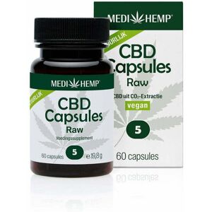 Wedihemp MediHemp CBD Capsules Raw 5% CBD 60 Stuks Wedihemp