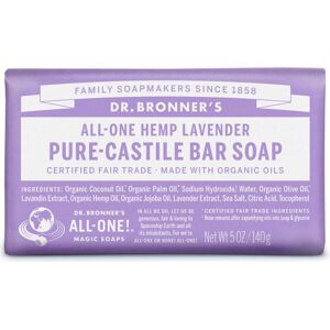 Dr. Bronner's Magic Soaps Dr Bronner Zeep Bar Lavendel 140g Dr. Bronner's Magic Soaps