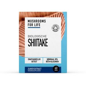 Mushrooms for Life Mushrooms4Life Shiitake Poeder BIO 60g Mushrooms for Life