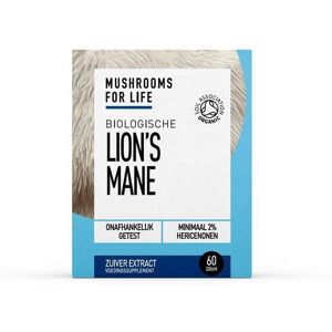 Mushrooms for Life Mushrooms4Life Lion&apos;s Mane Poeder BIO 60g Mushrooms for Life