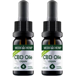 Wedihemp MediHemp CBD Olie Raw 6% CBD Met Olijfolie Voordeelpakket 2x 10ml Wedihemp