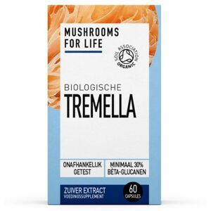 Mushrooms for Life Mushrooms4Life Snow Fungus / Tremella Capsules BIO 60 Stuks Mushrooms for Life