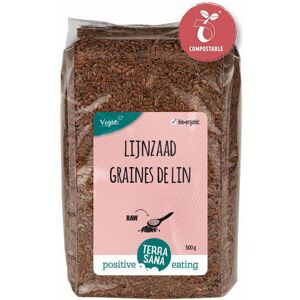 TerraSana Lijnzaad Heel BIO 500g Terrasana