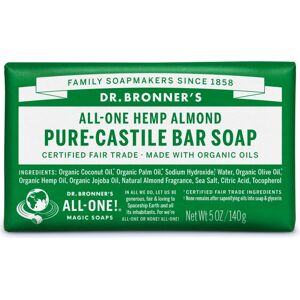 Dr. Bronner's Magic Soaps Dr Bronner Zeep Bar Amandel 140g Dr. Bronner's Magic Soaps