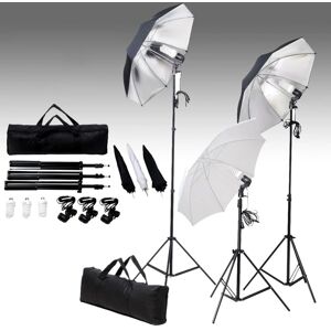 vidaXL Fotostudioset met verlichtingsset en achtergrond vidaXL