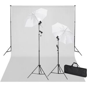 vidaXL Studioset met witte achtergrond en lampen 600x300 cm vidaXL