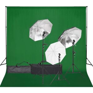 vidaXL Fotostudioset met verlichtingsset en achtergrond vidaXL