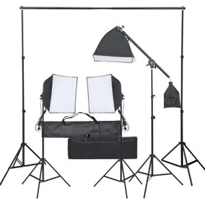 vidaXL Fotostudioset met verlichtingsset vidaXL