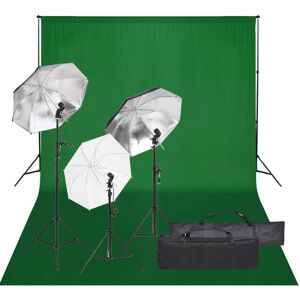 vidaXL Fotostudioset met verlichtingsset en achtergrond vidaXL