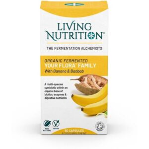 Living Nutrition LN Your Flora Family Gefermenteerde Baobab Banaan BIO 60 Capsules Living Nutrition