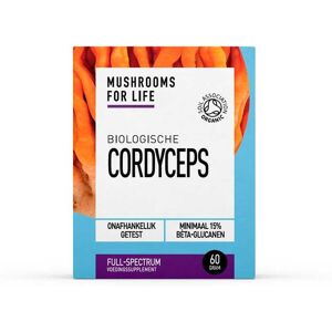 Mushrooms for Life Mushrooms4Life Cordyceps Poeder BIO 60g Mushrooms for Life
